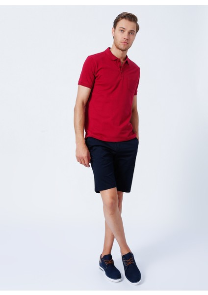 Polo Yaka Düz Bordo Erkek Polo T-Shirt Nobro K Ceplı fiyatları