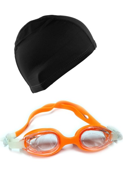 Silikon Çocuk Yüzücü Güzlüğü ve Likra Yüzücü Bonesi Seti Havuz Seti Yüzücü Seti fiyatları