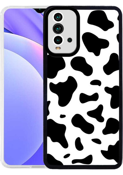 Xiaomi Redmi Note 9 4g Kapak Kamera Korumalı Inek Desenli Ultra Ince Silikon Kılıf