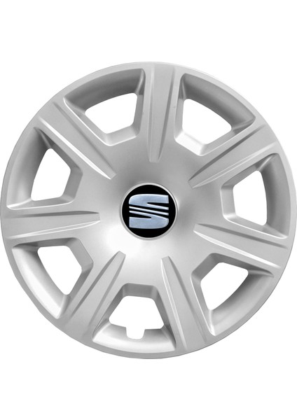 Seat Leon 15 Inç Jant Kapağı Amblemli Gri 4 Adet 1 Takım 142