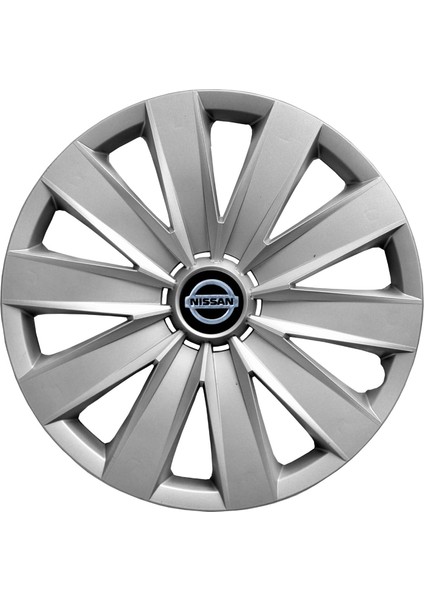 Nissan Pulsar 16 Inç Jant Kapağı Amblemli Gri 4 Adet 1 Takım 132