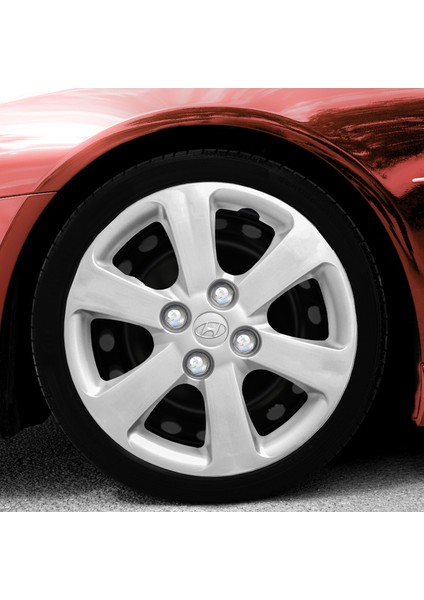 Hyundai Accent Era 14 Inç Uyumlu Jant Kapağı Amblemli 4 Adet 1 Takım 159