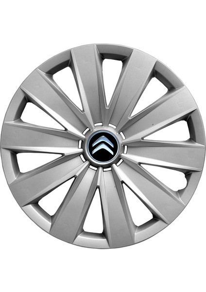 Citroen Nemo 16 Inç Jant Kapağı Amblemli Gri 4 Adet 1 Takım 132