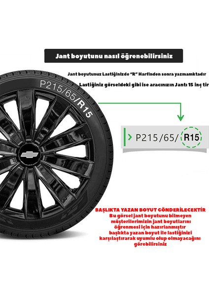 Chevrolet Epica 16 Inç Uyumlu Jant Kapağı Amblemli Piano Black 4 Adet 1 Takım 213 fırsatları