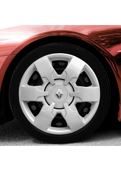 Renault Master 16 Inç Uyumlu Jant Kapağı Amblemli Gri 4 Adet 1 Takım 156