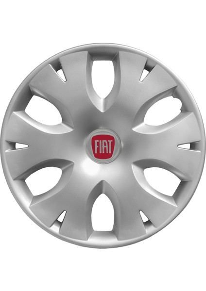 Fiat Fiorino 15 Inç Jant Kapağı Amblemli Gri 4 Adet 1 Takım 141