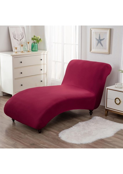 Kapalı Streç Şezlong Kapak Oturma Odası Kolsuz Şezlong Slipcover Şarap Kırmızı( Yurt Dışından ) modelleri