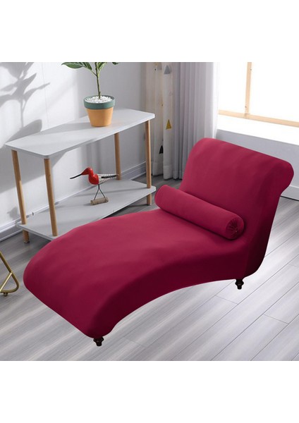 Kapalı Streç Şezlong Kapak Oturma Odası Kolsuz Şezlong Slipcover Şarap Kırmızı( Yurt Dışından ) indirimleri