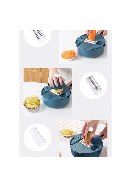 1 Adet Çok Fonksiyonlu Sebze Kıyıcı Havuç Patates Patates Taze Kesim Mutfak Için Rendelenmiş Sarımsak Baskı Gadget'ları | Graters (Yurt Dışından)
