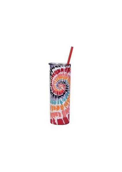Üçlü Yalıtımlı Paslanmaz Çelik Tumbler Tie Boya Popüler Sanat Tabakası Bardaklar (Renkli)( Yurt Dışından )