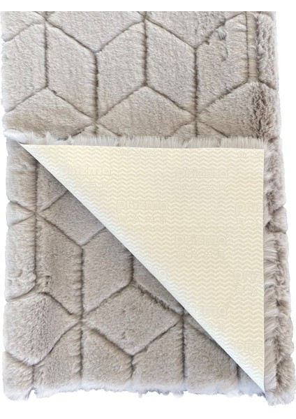 Lüx Kaydırmaz Post Peluş Tüylü Yolluk Comfort-Diamond Ipek Gri fiyatları