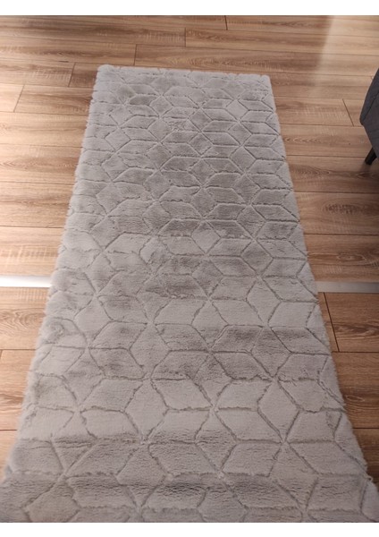Lüx Kaydırmaz Post Peluş Tüylü Yolluk Comfort-Diamond Ipek Gri fırsatları