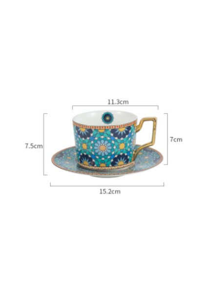 Avrupa Tarzı Kahve Fincanı ve Tabağı (Yurt Dışından)