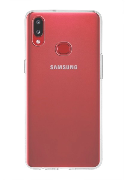 Samsung Galaxy A10S ile Uyumlu Kapak 1mm Şeffaf Silikon ile Uyumlu Kılıf