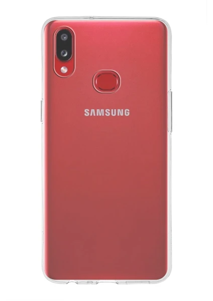 Case World Samsung Galaxy A10S ile Uyumlu Kapak 1mm Şeffaf Silikon ile Uyumlu Kılıf