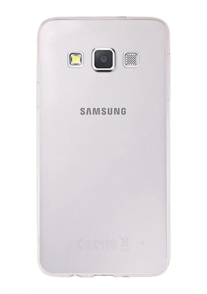 Case World Samsung Galaxy A3 (2015) ile Uyumlu Kapak 1mm Şeffaf Silikon ile Uyumlu Kılıf