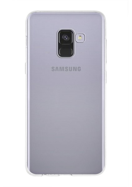 Samsung Galaxy A8 (2018) ile Uyumlu Kapak 1mm Şeffaf Silikon ile Uyumlu Kılıf
