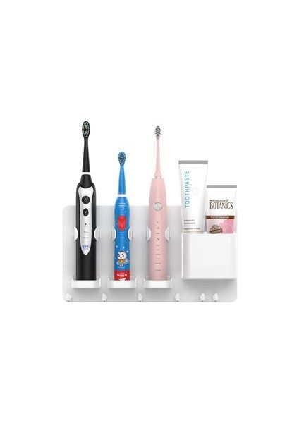 28 cm Banyo Depolama Elektrikli Diş Fırçası Tutucu Izsiz Duvar Dağı Kuru Tutun Diş Fırçası Standı Raf Banyo Aksesuarları (Yurt Dışından)