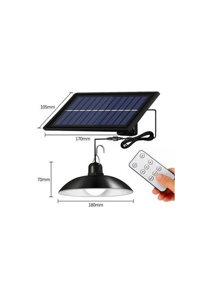 Bölünmüş Güneş Işık Uzaktan LED Işıkları Uzatma ile Açık Su Geçirmez Duvar Lambası Güneş Işığı Powered Fener Bahçe Sokağı 1 Işık (Yurt Dışından)