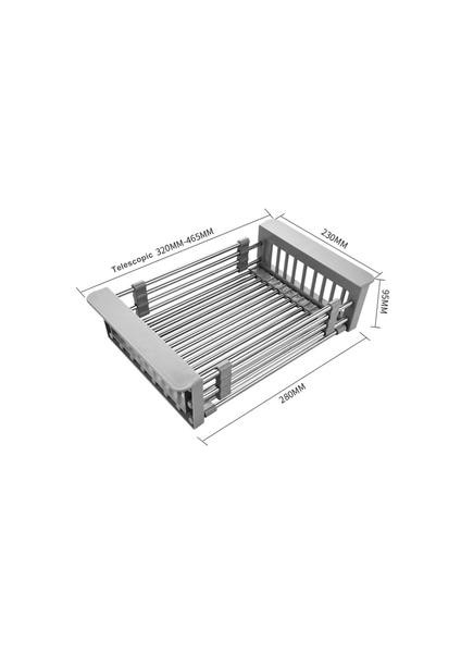 Ayarlanabilir Lavabo Süzgeci - Gri (Yurt Dışından)