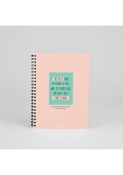 N042 A5 Tasarım Spiralli Defter - The Best Time
