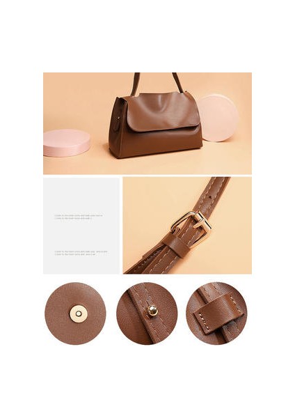 Moda Kadın Retro Hakiki Deri Inek Derisi Kompozit Tote Kova Omuz Crossbody Astarm Messenger Baget Lar Siyah Çanta (Yurt Dışından)