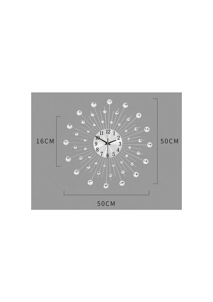 Gypsophila Elmas Moda Duvar Saati Ferforje Saat Avrupa Tarzı Yaratıcı Dekorasyon Saat Vintage Metal Sanat Duvar Clockwall Saatler (Yurt Dışından)