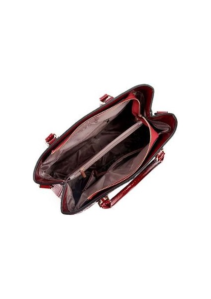 Lüks Kadın Tasarımcısı Büyük Kapasiteli Tote Ünlü Marka Deri Omuz Kadın Için Crossbody Bolsos Mujer Kırmızı Çanta (Yurt Dışından)