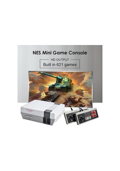 Nes 621 Oyunlar Mini Tv Video Oyunu Konsolu Klasik Retro HDMI Uyumlu Çıktı Aile El Oyuncu Oyuncu Oyun Oyuncusu Ab (Yurt Dışından)