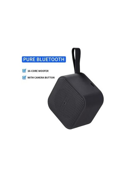 Bluetooth Hoparlör Hıfı Metal Mini Taşınabilir Kablosuz Müzik Play Hoparlör Açık Aux Fm Radyo Bilgisayar Stereo Hoparlör | Taşınabilir Hoparlörler Siyah (Yurt Dışından)