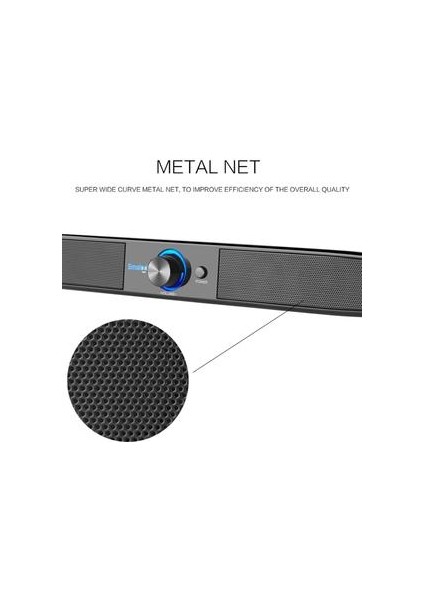 Powered Hoparlörler Ev Tiyatrosu 5 W Stereo Subwoofer W / Mikrofon Destek Hattı Müzik Içinde Tv Bilgisayar Için Oynat | Taşınabilir Hoparlörler Siyah (Yurt Dışından)
