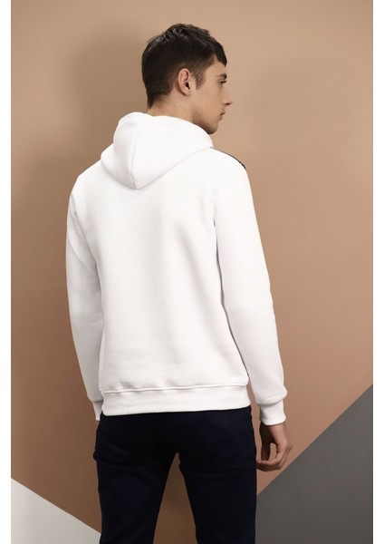 Lacivert Çift Renk Kanguru Cep Sweat