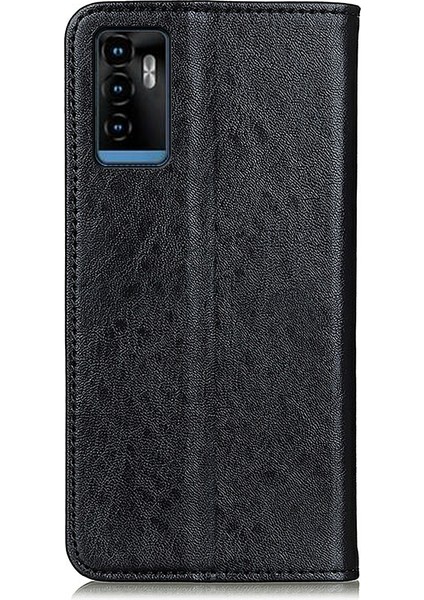 Zte Blade A71 Manyetik Çılgın At Doku Pu Kılıfı Siyah (Yurt Dışından) fırsatları