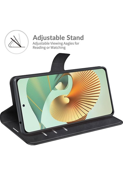 Zte Axon 30 Pro Retro Buzağı Deri Siyah Telefon Kılıfı (Yurt Dışından) indirimleri