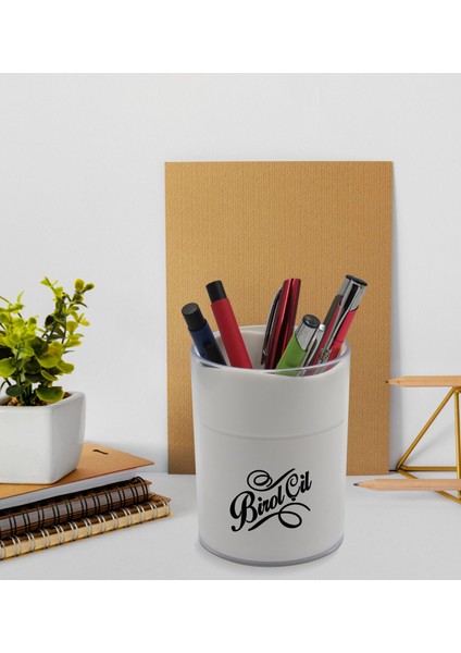 Gift Kişiye Özel Isimli Beyaz Defter Kalem ve Kalemlik Hediye Seti - Model 5