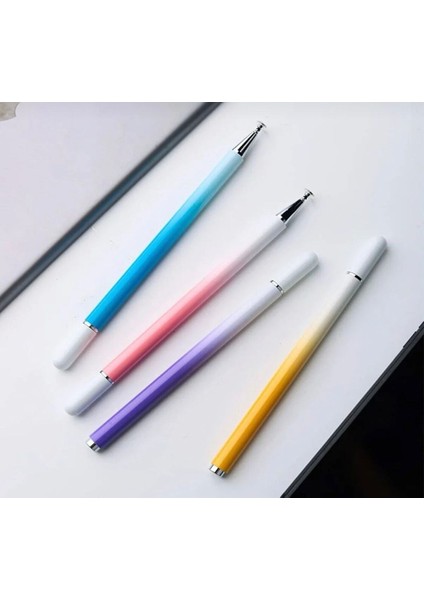 MTK Moveteck Android iPad Apple iPhone Samsung Xiaomi Huawei Dokunmatik Telefon Tablet Kalemi Renkli Stylus Pencil Rainbow Mıknatıslı