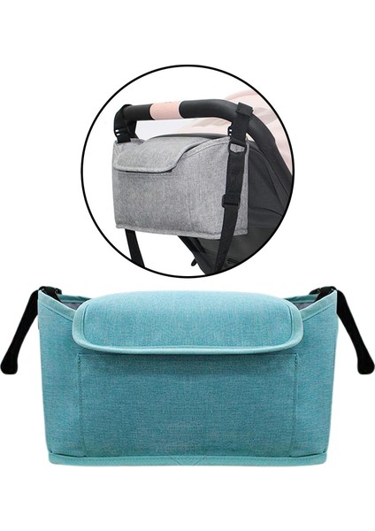 Universal Buggy Organizer Baby Pram Asma Çanta Puset Bahçe Saklama Çantası Açık Yeşil (Yurt Dışından)