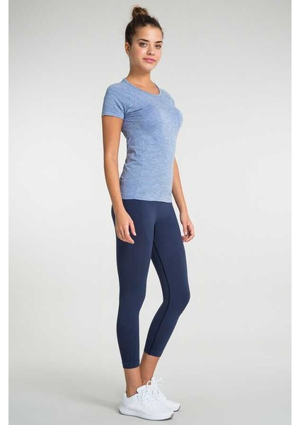 Pasto Bisiklet Yaka Ultra Hafif T-Shirt Mavi modelleri
