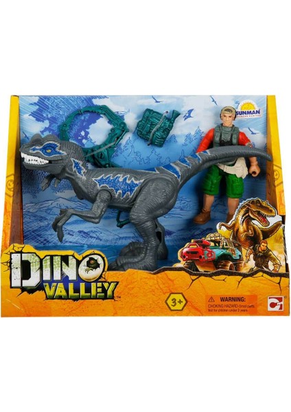 Dino Valley Figürlü Oyun Seti Gri Dinozor