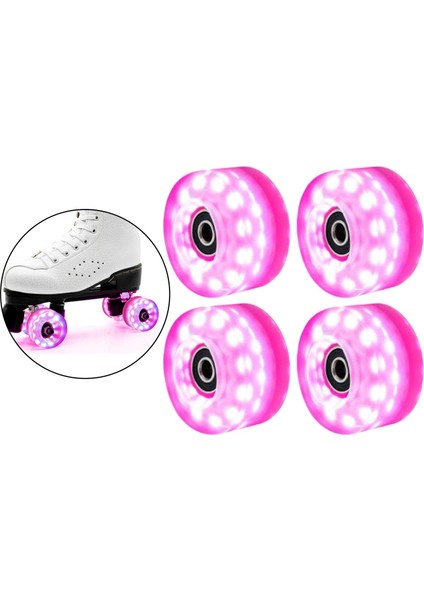 Pu Roller Skate Wheels LED Işık Yatakları Takılı Dış Mekan Parçaları 28 x 32 - 4 Adet (Yurt Dışından) modelleri