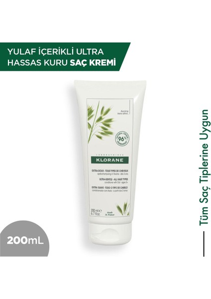 Yulaf Içerikli Ultra Hassas Saç Kremi 200 Ml