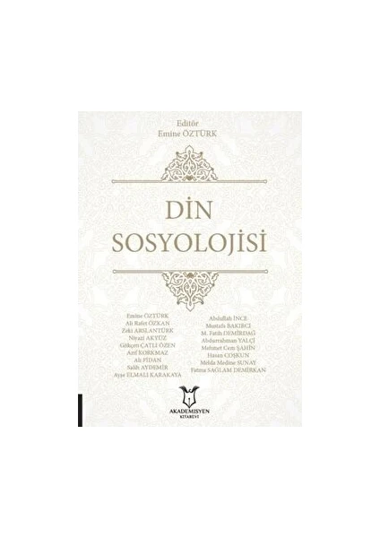 Din Sosyolojisi - Emine Öztürk