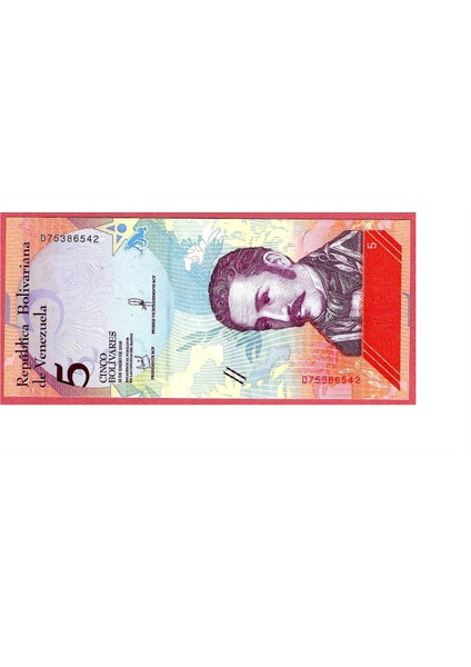 Venezuela 5 Bolivar 2018 Unc 2 ADET