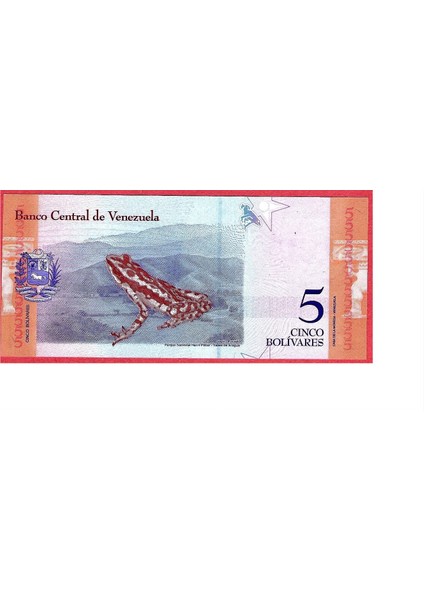 Venezuela 5 Bolivar 2018 Unc 2 ADET