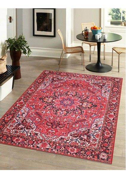 Halı Şönil Dokuma Pamuk Taban Halı Kilim Yolluk Dekoratif Dijital Baskı Halı Yıkanabilir 80 x 350 cm