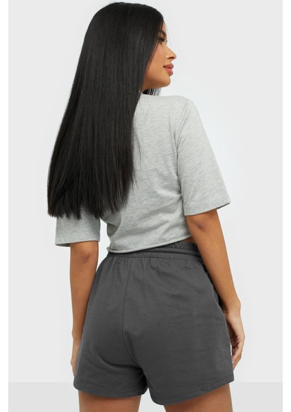 Mad Girls Antrasit Basic Şort MG1293