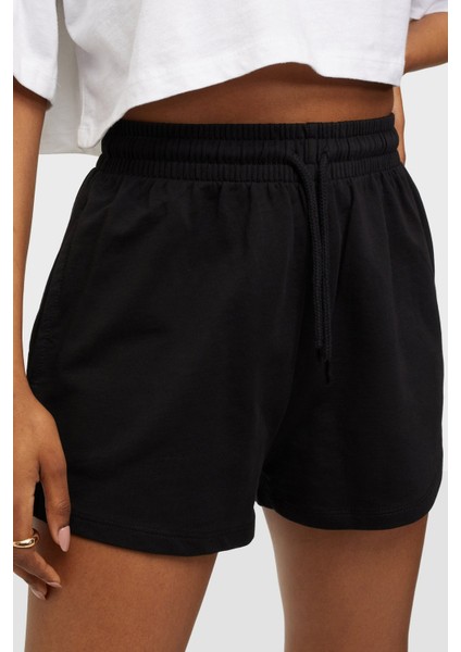 Mad Girls Siyah Basic Şort MG1293
