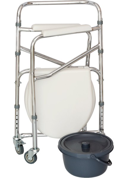 Comfort Plus DM696 Tekerlekli Kovalı Komot