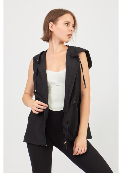 Siyah Mikro Kumaş Yelek modelleri