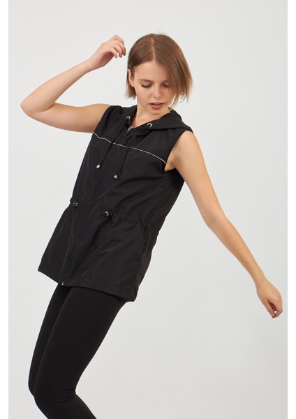 Siyah Mikro Kumaş Yelek fırsatları